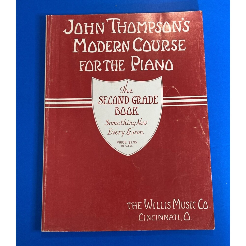 John Thompson Modern Course for Piano Second Grade Book 1937 Willis Vintage